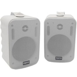 Approx Altavoces Autoamplificados APPSPK15X2 30W 2.0 Estéreo, Blanco, 15W+15W, Controles Graves/Agudos/Volumen, Soporte Pared Incluido
